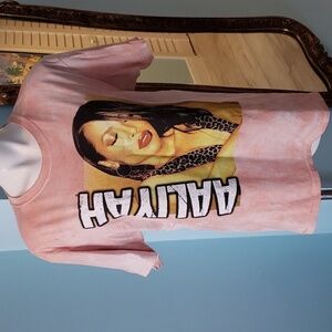 AALIYAH PINK TIE DYE T SHIRT UNISEX